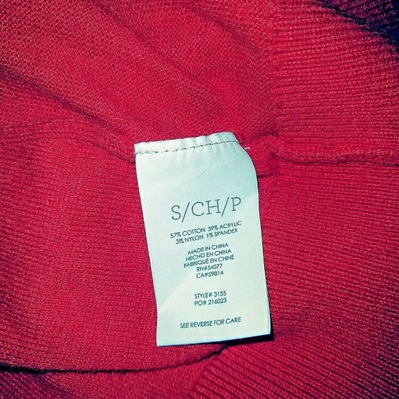 CAbi Womens Cobblestone Cardigan Size Small Red Back Zipper Long Sleeve … - Picture 6 of 7